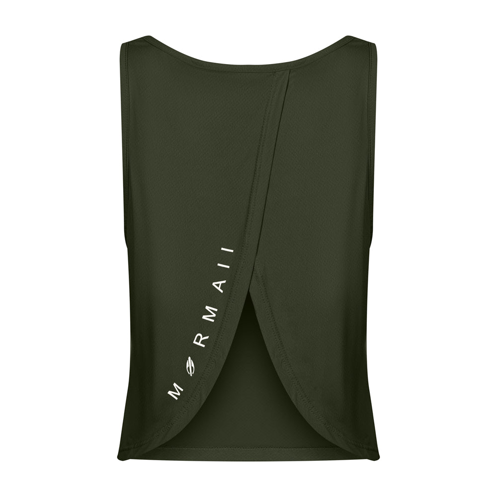 REGATA FEMININA CROPPED BEACH SPORTS MORMAII 2776B VERDE MILITAR