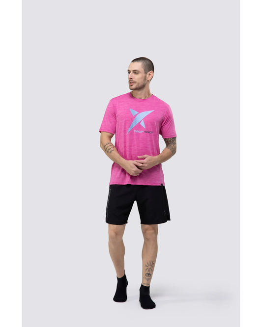 Camiseta DROP SHOT GAME 2.0 - Rosa Neon