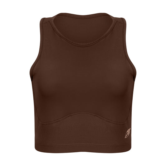 TOP CROPPED FEMININO BEACH SPORTS MORMAII 2900 CAFE