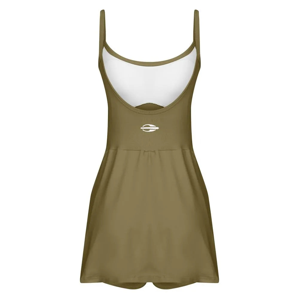 VESTIDO MACAQUINHO VITORIA MARCHEZINI 2025 VERDE MILITAR
