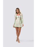 Vestido + short DROP SHOT GRETA  - Verde/Rosa