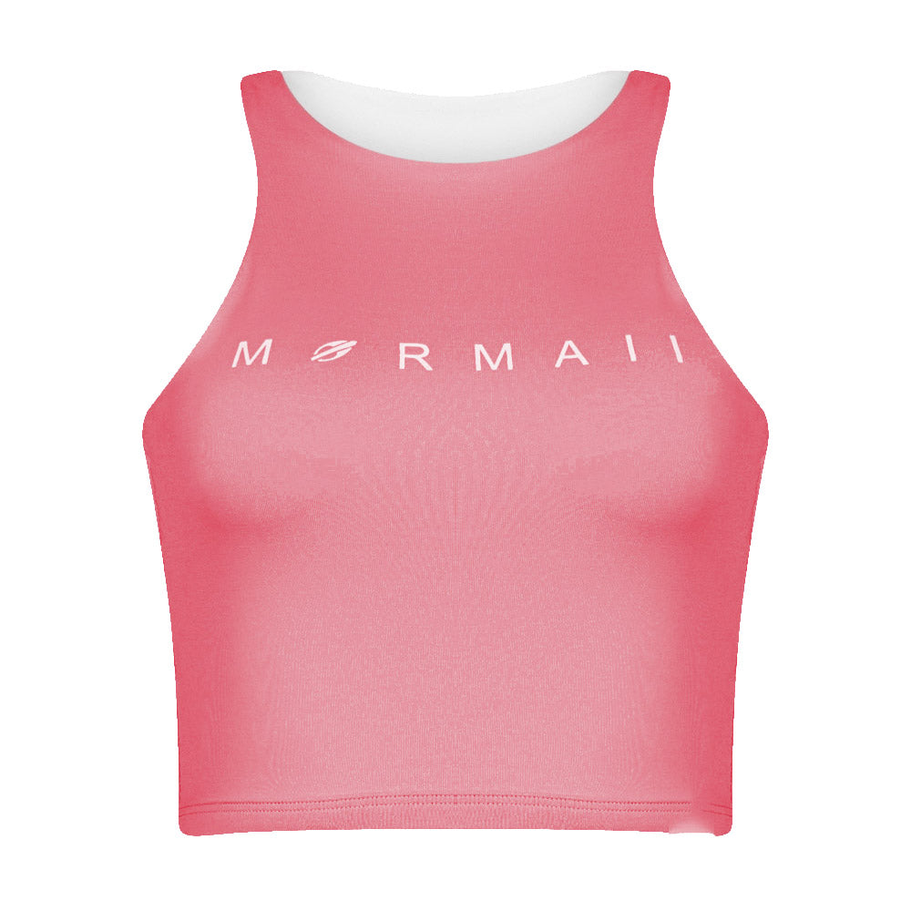 TOP FEMININO DUPLA FACE BEACH MORMAII 2941 ROSA/BRANCO