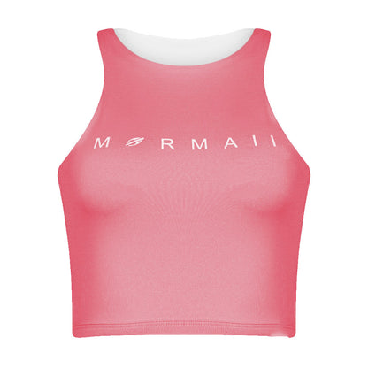 TOP FEMININO DUPLA FACE BEACH MORMAII 2941 ROSA/BRANCO