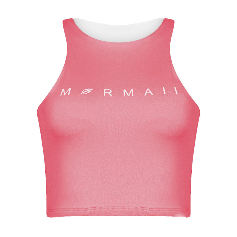 TOP FEMININO DUPLA FACE BEACH MORMAII 2941 ROSA/BRANCO