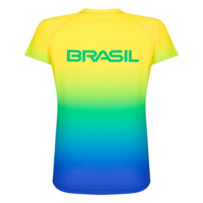CAMISETA MANGA CURTA FEMININA DEGRADE TIME BRASIL MORMAII 076S
