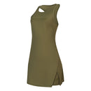 VESTIDO FEMININO NADADOR COM SHORTS MORMAII 2952 VERDE MILITAR