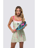 Vestido + short DROP SHOT GRETA  - Verde/Rosa