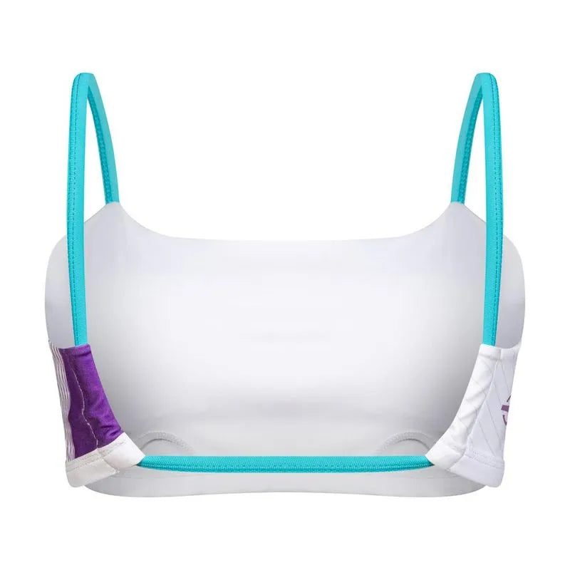 TOP LINHA VITORIA MARCHEZINI BEACH TENNIS MORMAI 2025 BRANCO