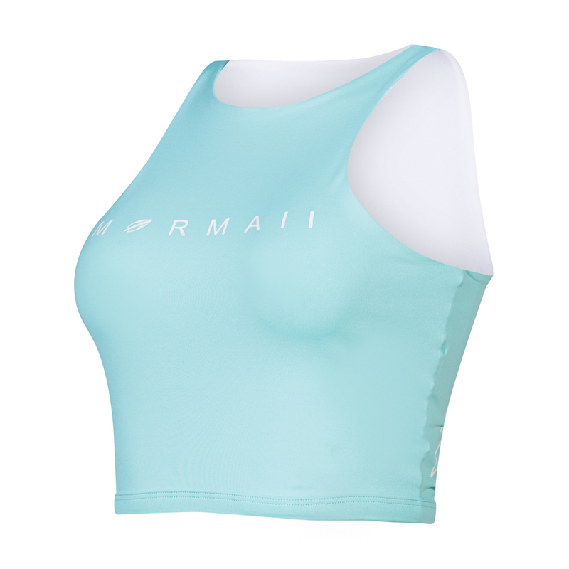 TOP FEMININO DUPLA FACE MORMAII 2941 VERDE CLARO/BRANCO