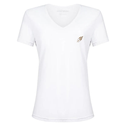CAMISETA FEMININA MANGA CURTA DECOTE V BEACH SPORTS MORMAII 2733 BRANCO