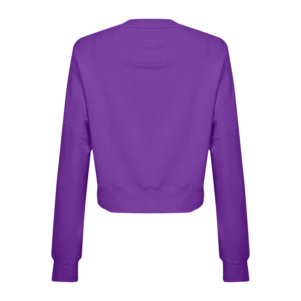 BLUSAO MOLETOM CROPPED BEACH TENNIS VITORIA MARCHEZINI MORMAII 2025 ROXO