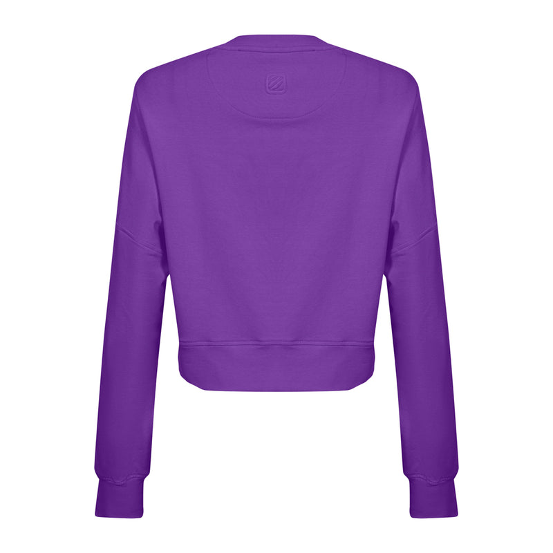 BLUSAO MOLETOM CROPPED BEACH TENNIS VITORIA MARCHEZINI MORMAII 2025 ROXO