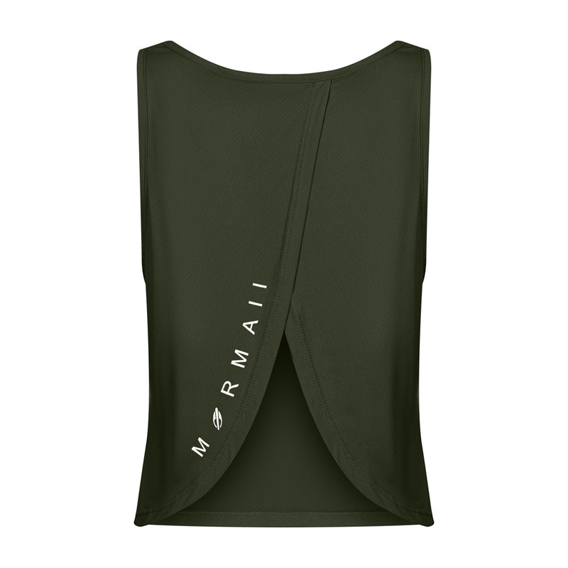 REGATA FEMININA CROPPED BEACH SPORTS MORMAII 2776B VERDE MILITAR