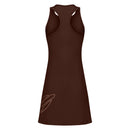VESTIDO FEMININO NADADOR COM SHORTS MORMAII 2952 CAFE