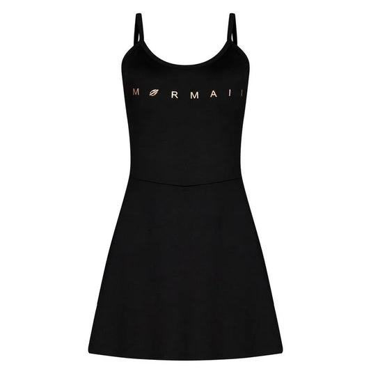 VESTIDO MACAQUINHO LINHA SAMANTHA BARIJAN BEACH TENNIS MORMAII 2025 PRETO