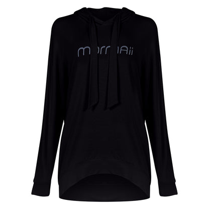 BLUSAO FEMININO COM CAPUZ BEACH TENNIS MORMAII 2951 PRETO