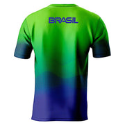 CAMISETA MANGA CURTA MASCULINA DEGRADE TIME BRASIL MORMAII