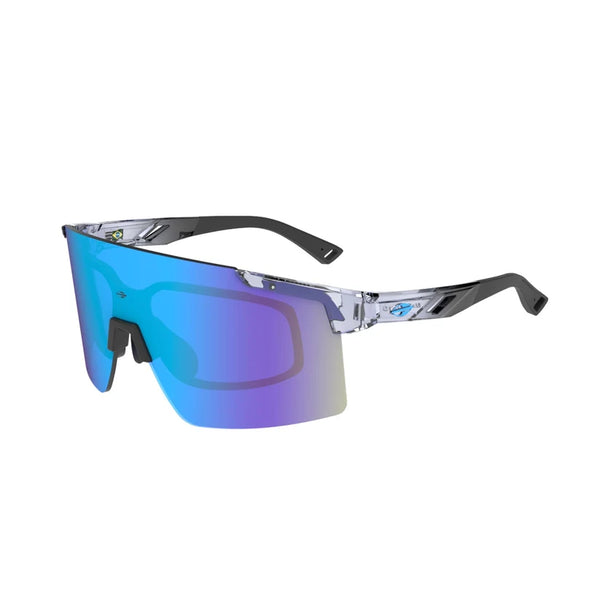 OCULOS SOL MORMAII GRAND TOUR 4  FUME BRILHO/ L AZUL REVO ICE