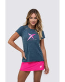 Camiseta Babylook DROP SHOT GAME 2.0 - Azul Patria