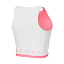 TOP FEMININO DUPLA FACE BEACH MORMAII 2941 ROSA/BRANCO