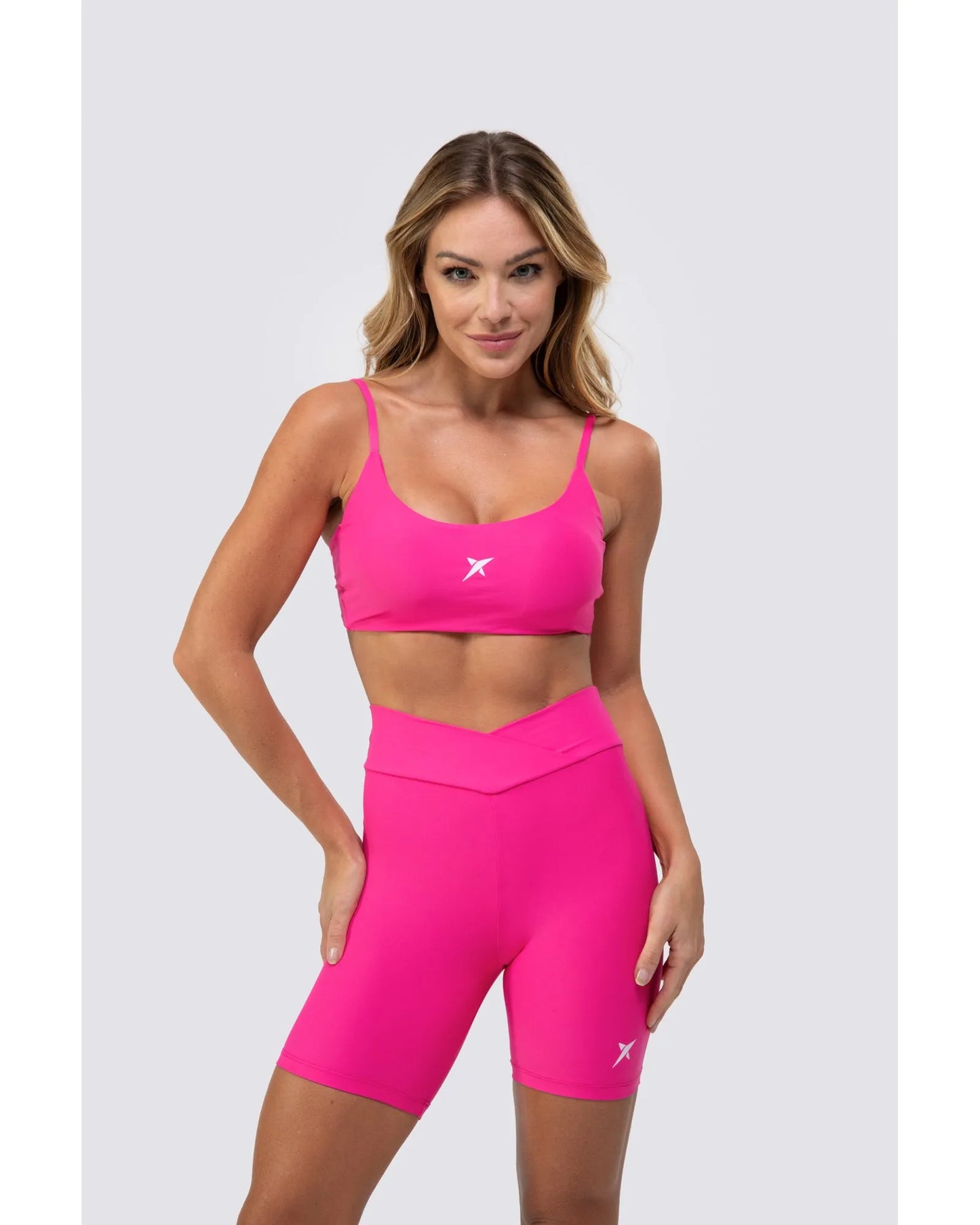 Top alcinha DROP SHOT BASIC - Rosa Neon