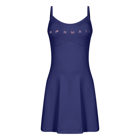 VESTIDO MACAQUINHO VITORIA MARCHEZINI 2025 AZUL MARINHO