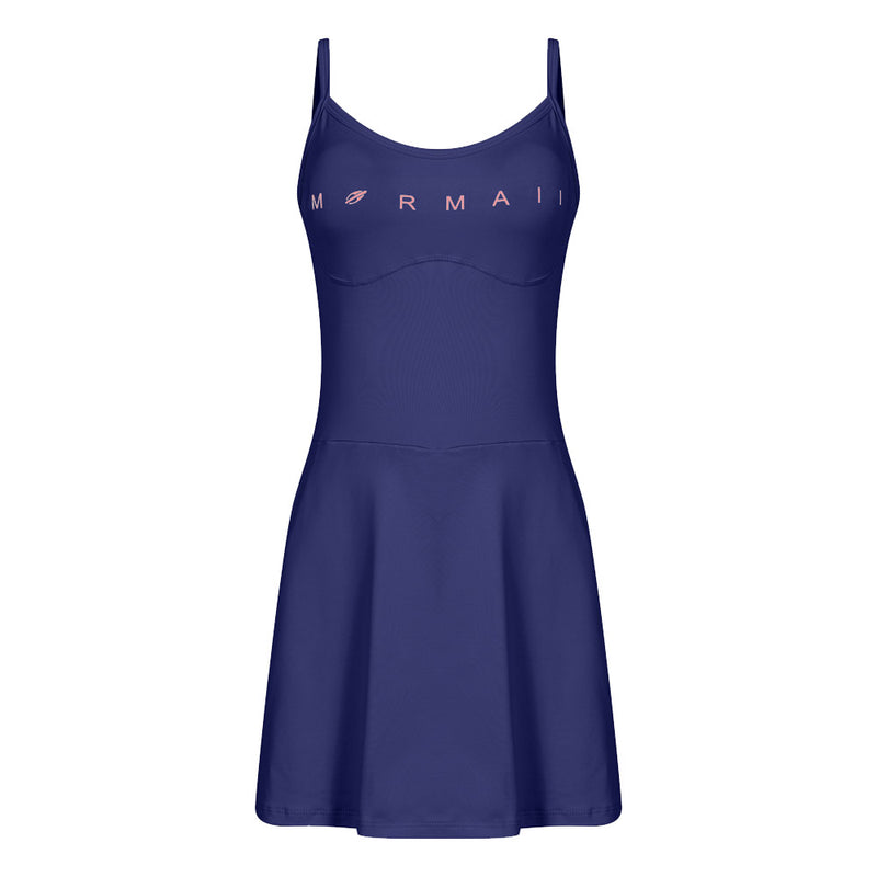 VESTIDO MACAQUINHO VITORIA MARCHEZINI 2025 AZUL MARINHO