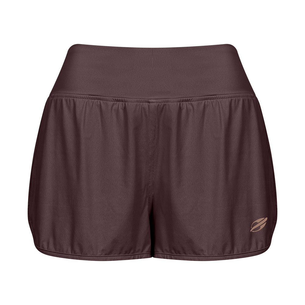 SHORTS DUPLO FEMININO BEACH SPORTS MORMAII 2778B CAFE