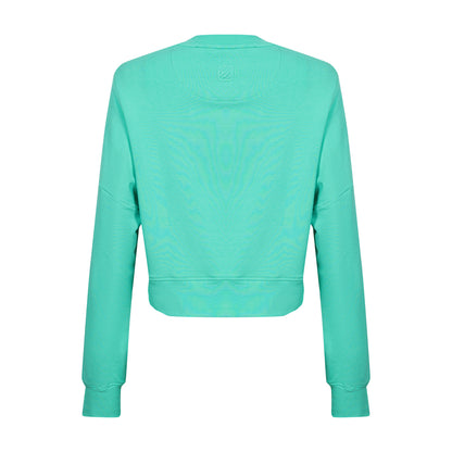 BLUSAO MOLETOM CROPPED BEACH TENNIS VITORIA MARCHEZINI MORMAII 2025 VERDE