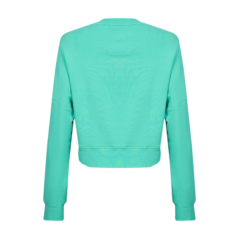 BLUSAO MOLETOM CROPPED BEACH TENNIS VITORIA MARCHEZINI MORMAII 2025 VERDE