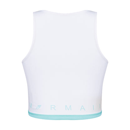 TOP FEMININO DUPLA FACE MORMAII 2941 VERDE CLARO/BRANCO