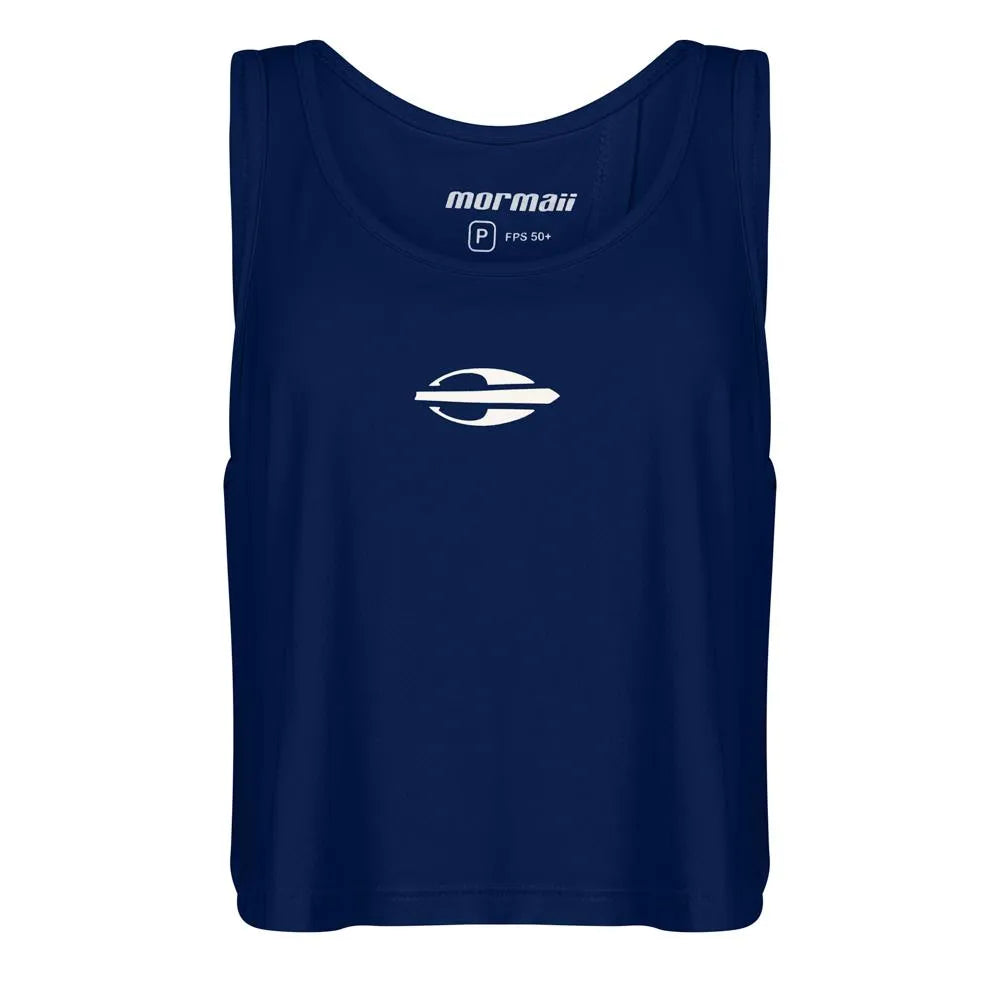 REGATA FEMININA CROPPED BEACH SPORTS MORMAII 2776 AZUL MARINHO