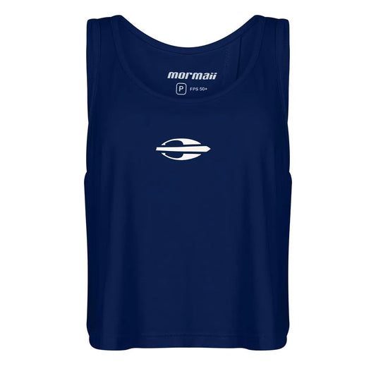 REGATA FEMININA CROPPED BEACH SPORTS MORMAII 2776 AZUL MARINHO