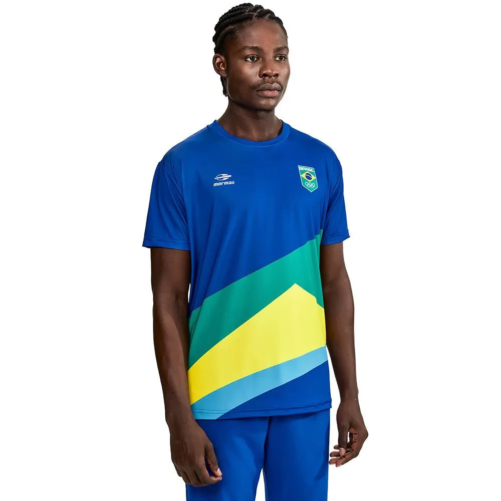 CAMISETA MANGA CURTA  MASCULINA PODIUM TIME BRASIL MORMAII