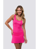 Vestido short DROP SHOT 1.0 - Rosa Neon
