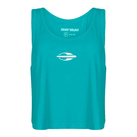 REGATA FEMININA CROPPED BEACH SPORTS MORMAII 2776 TURQUEZA