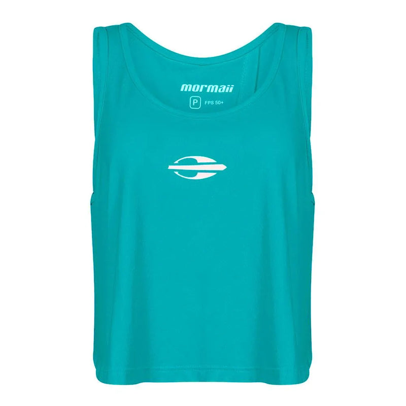 REGATA FEMININA CROPPED BEACH SPORTS MORMAII 2776 TURQUEZA