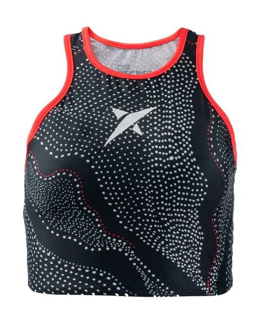 Top DROP SHOT GRETA - Preto/Coral