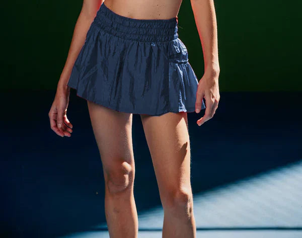 Short Hook Tipo Saia - Azul Marinho