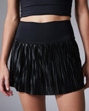 Saia Plissada Brilho Hook - Preto