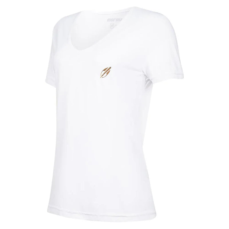 CAMISETA FEMININA MANGA CURTA DECOTE V BEACH SPORTS MORMAII 2733 BRANCO