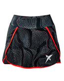 Short + saia DROP SHOT GRETA - Preto/Coral