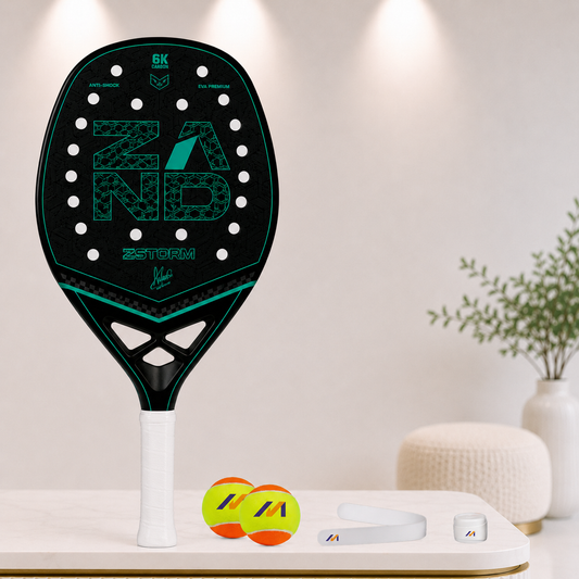 Raquete de Beach Tennis ZAND ZSTORM 2026 - c/ Tratamento e Brindes