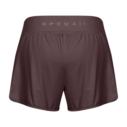 SHORTS DUPLO FEMININO BEACH SPORTS MORMAII 2778B CAFE