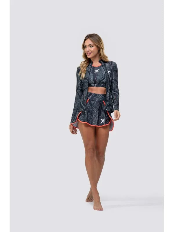 Jaqueta DROP SHOT GRETA - Preto/Coral
