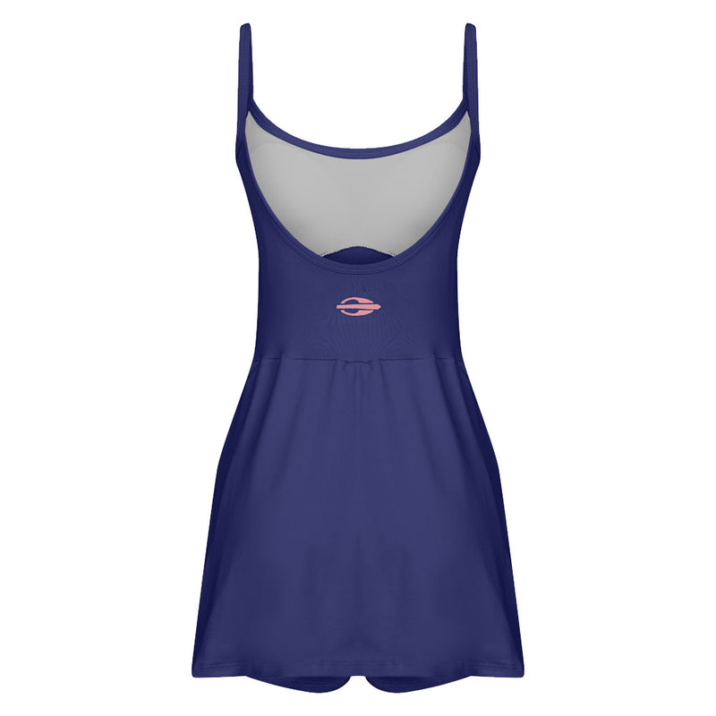 VESTIDO MACAQUINHO VITORIA MARCHEZINI 2025 AZUL MARINHO