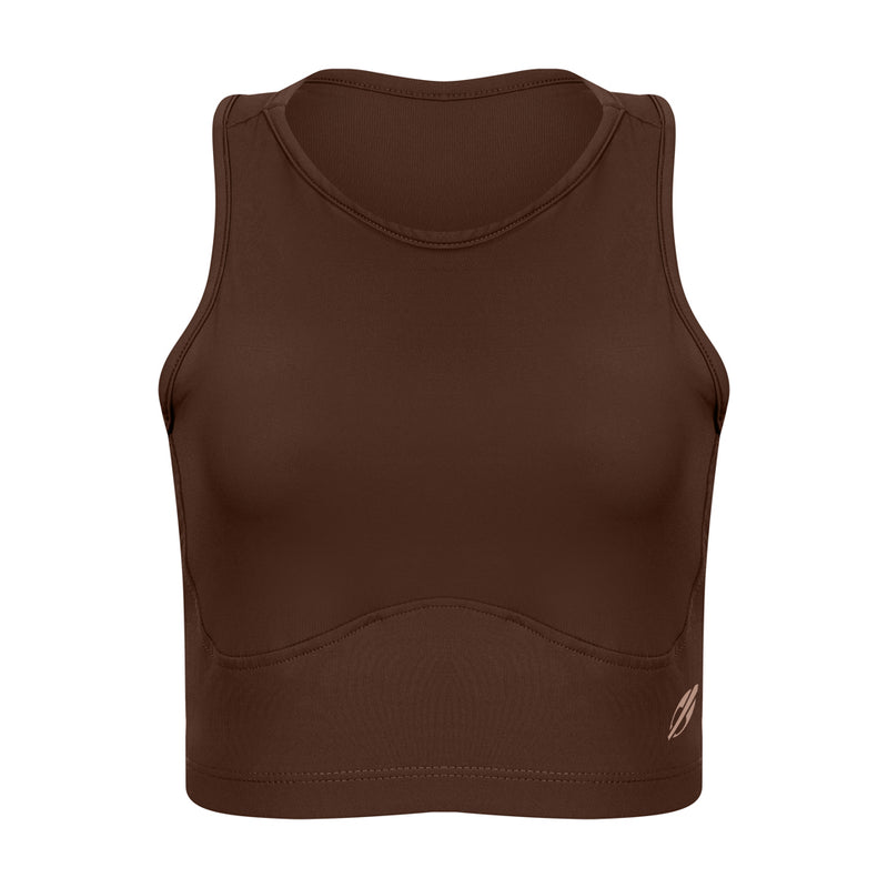 TOP CROPPED FEMININO BEACH SPORTS MORMAII 2900 CAFE