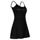 VESTIDO MACAQUINHO LINHA SAMANTHA BARIJAN BEACH TENNIS MORMAII 2025 PRETO