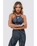 Legging DROP SHOT GRETA - Preto/Coral