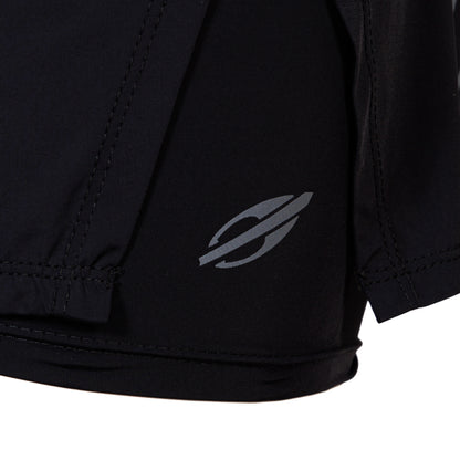 VESTIDO FEMININO NADADOR COM SHORTS MORMAII 2952 PRETO